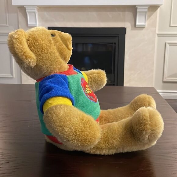 OshKosh B’gosh Eden Toys Teddy Bear in Collegiate Sweater Great Used Condition - Picture 7 of 8